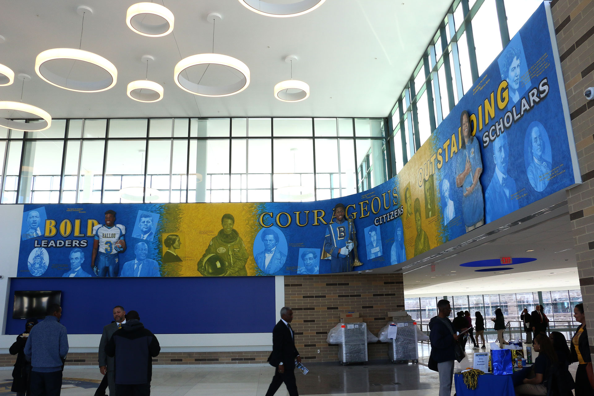 Jeff Whipple Ballou HS Lobby Mural